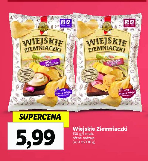 Chipsy sos czosnkowy Lorenz wiejskie ziemniaczki promocja