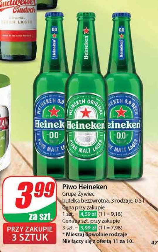 Piwo Heineken promocja w Dino