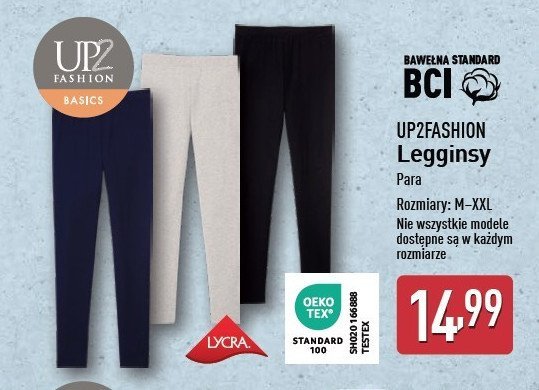 Legginsy damskie Up2fashion promocja w Aldi