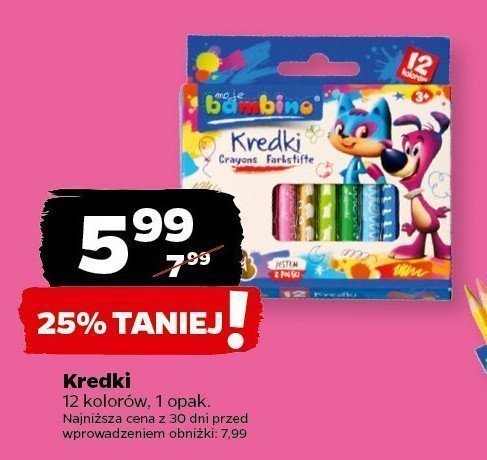 Kredki 12 kolorów Moje bambino promocja