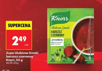 Zupa Ulubione Smaki Barszcz czerwony 53 g promocja w Biedronka
