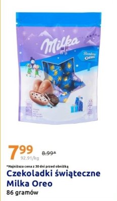 Czekoladki świąteczne Milka Oreo promocja w Action