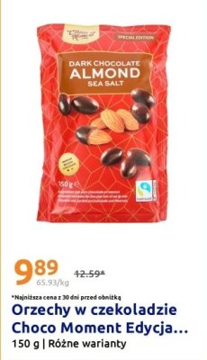 Orzechy w czekoladzie Choco Moment Edycja Dark Chocolate Almond Sea Salt promocja w Action