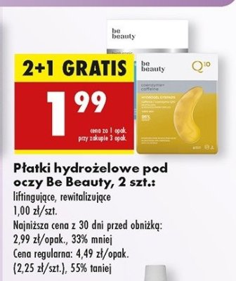 P艂atki pod oczy Be beauty care q10 promocja