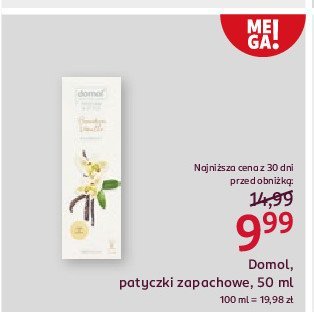 Patyczki zapachowe bourbon vanille Domol perfume & style promocja