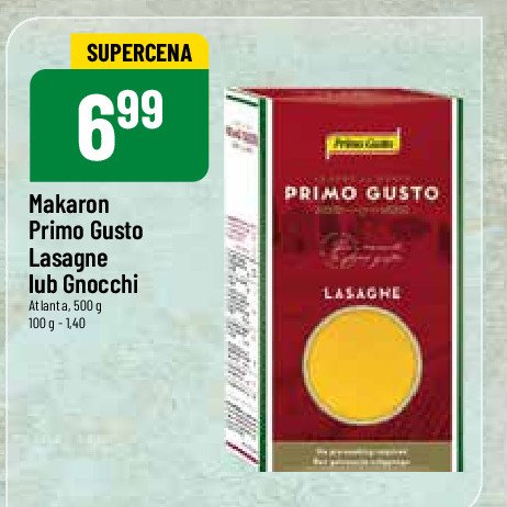 Makaron lasagne Primo gusto promocja