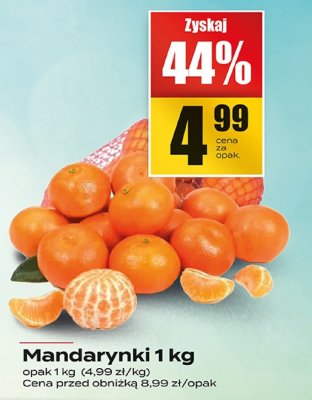 Mandarynki 1 kg promocja w Supeco