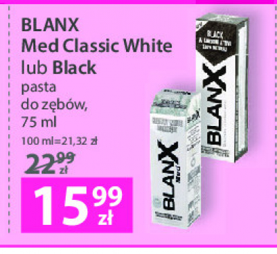 Pasta do zębów classic Blanx med promocja