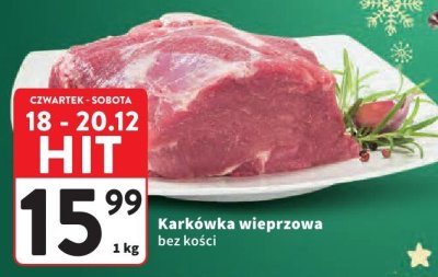 Karkówka wieprzowa bez kości promocja w Intermarche