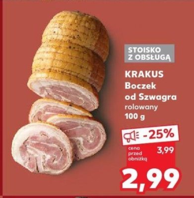 Boczek od Szwaagra rolowany 100 g promocja w Kaufland