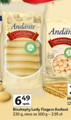 Biszkopty Lady Fingers Andante promocja w Auchan