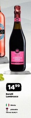 Wino Borelli Lambrusco promocja w Netto