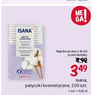 Patyczki kosmetyczne Isana promocja