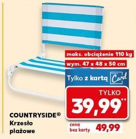 Krzesło plażowe 47 x 48 x 50 cm K-classic countryside promocja w Kaufland