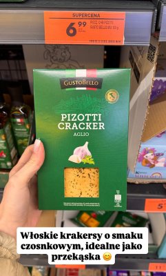 Krakersy Pizotti Aglio Mix 100g promocja w Biedronka