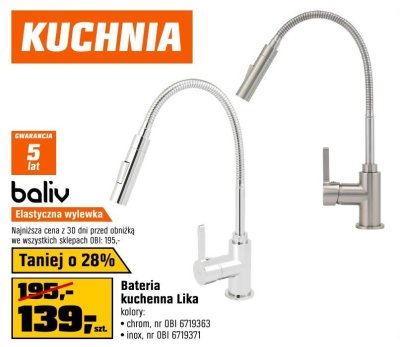 Bateria kuchenna Lika promocja w OBI