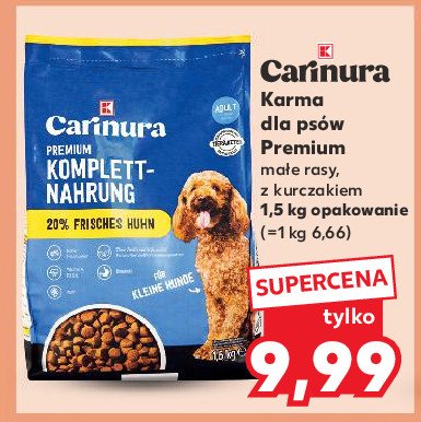 Karma dla psa kurczak K-classic carinura promocja w Kaufland