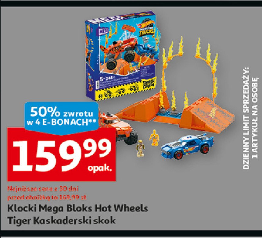 Kaskaderski skok Hot wheels promocja w Auchan