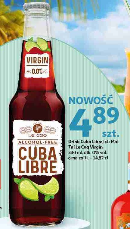 Drink bezalkoholowy cuba libre LE COQ promocja