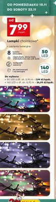 Lampki choinkowe 140 LED promocja w Biedronka