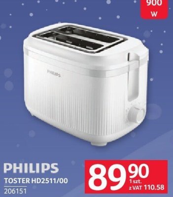 Toster Philips HD2511/00 900W promocja w Selgros
