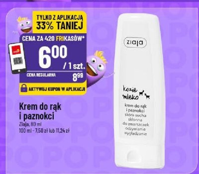 Krem do rąk i paznokci Ziaja promocja w POLOmarket