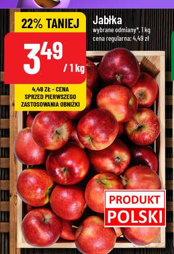 Jabłka promocja w POLOmarket