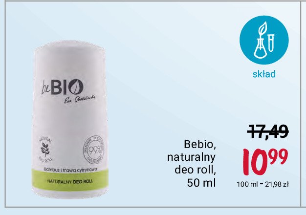 Dezodorant bambus i trawa cytrynowa Be bio promocje