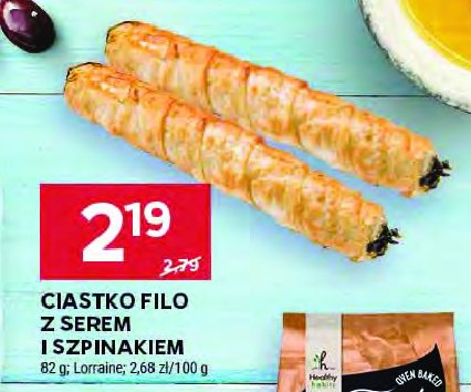 Ciasto filo z serem i szpinakiem La lorraine promocja