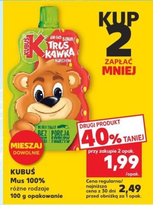 Mus KUBUŚ 100% różne rodzaje promocja w Kaufland