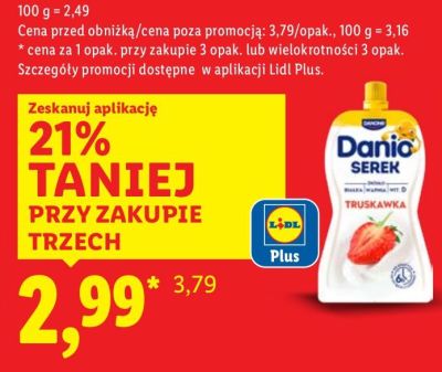 Danio w saszetce promocja w Lidl