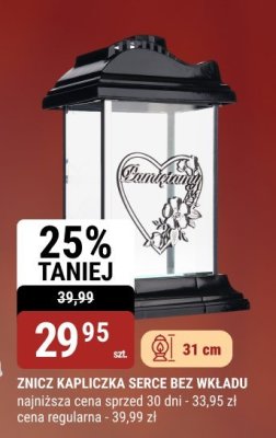 ZNICZ KAPLICZKA SERCE BEZ WKŁADU promocja w bi1