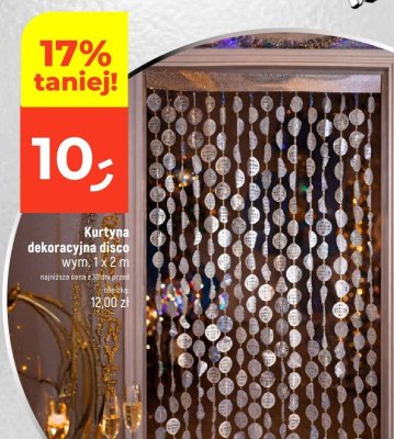Kurtyna dekoracyjna disco wym. 1 x 2 m promocja w Dealz