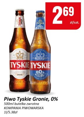Piwo Tyskie Gronie promocja w Chorten