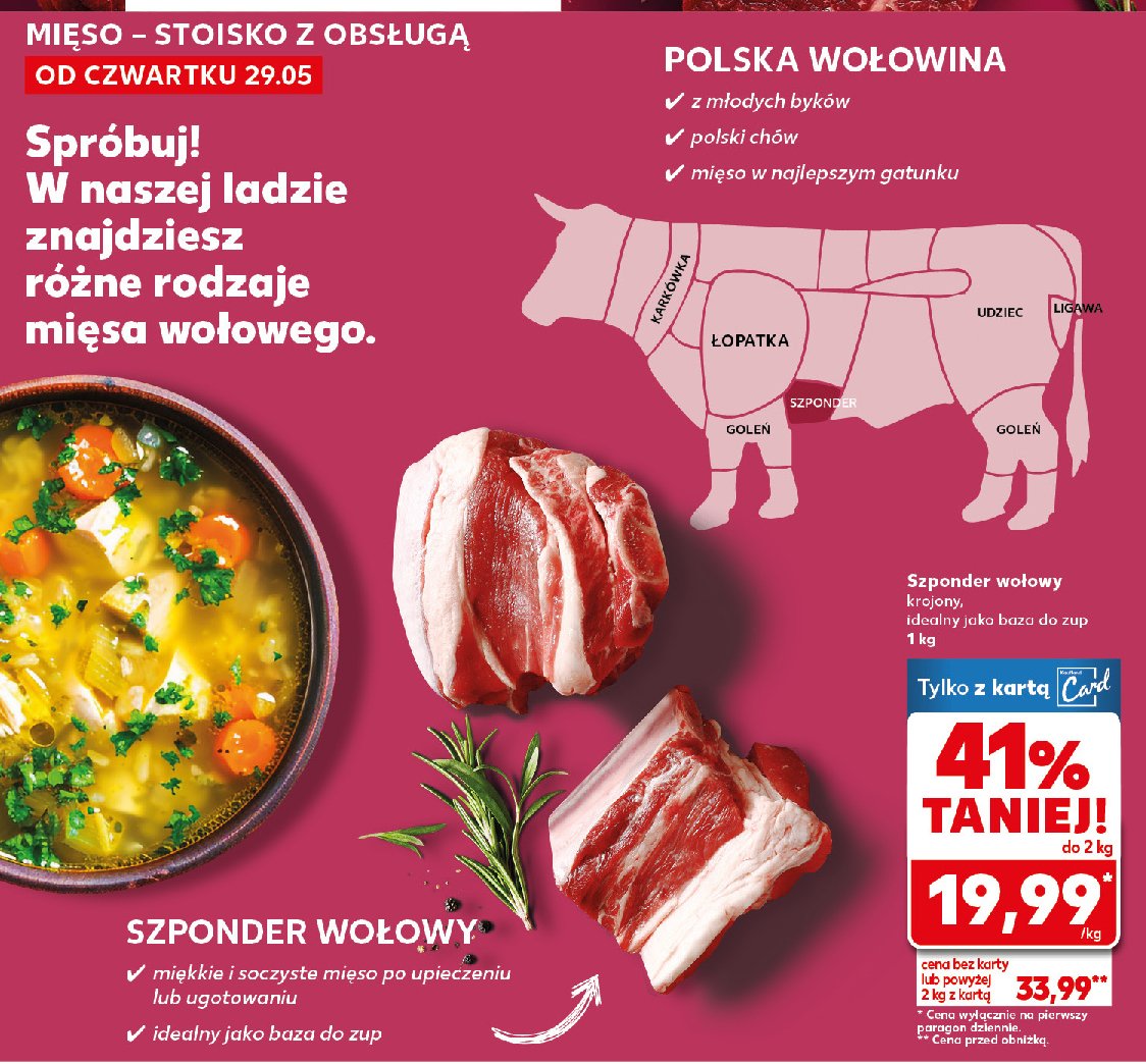 Szponder wołowy promocja w Kaufland