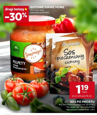 Sos po prostu pulpety w sosie pomidorowym Home Food promocja w Stokrotka