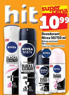 Dezodorant Nivea 50/150 ml promocja w TOPAZ