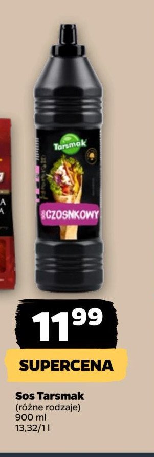 Sos czosnkowy Tarsmak promocja