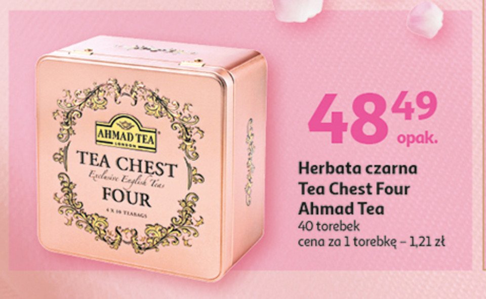 Herbata w puszce Ahmad tea chest four promocja