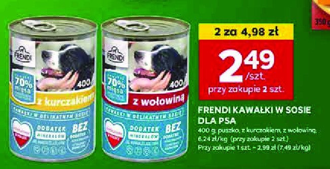 Karma dla psa z wołowina FRENDI (KARMA) promocja