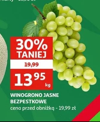 Winogrona białe bezpestkowe promocja