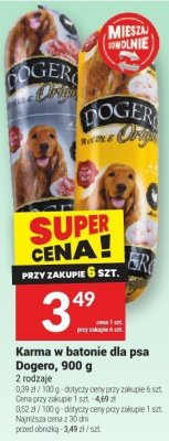 Karma w batonie dla psa Dogero promocja w Twój Market