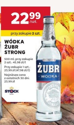 Wódka Żubr Strong 0,5 l promocja