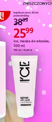 Maska do włosów repair my hair Natura siberica ice promocja