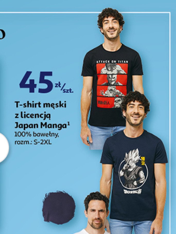 T-shirt męski japan manga s-2xl Auchan inextenso promocja