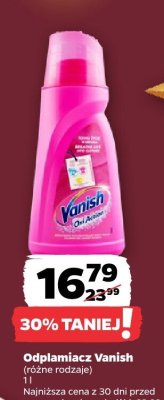 Odplamiacz, różne rodzaje Vanish promocja w Netto