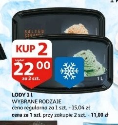 Lody s艂ony karmel Auchan promocja