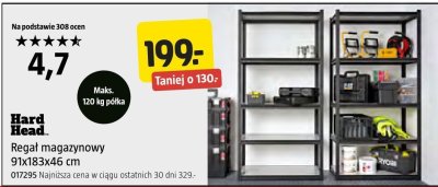 Regał Hard Head magazynowy promocja w Jula