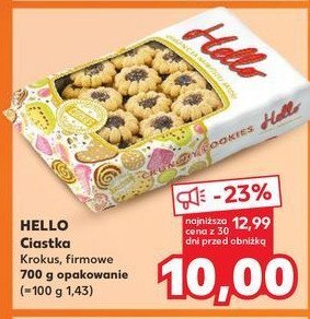 Ciastka krokus Hello promocja