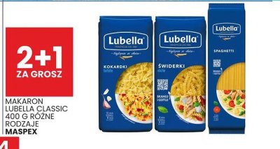 Makaron Lubella Classic 400g różne rodzaje Maspex promocja w Wafelek